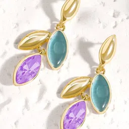 Estailo fashion Leaf Shaped Drop Earrings-picture-13