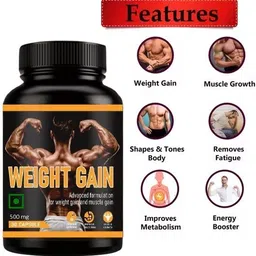 shadow labs Weight Gain Supplement Helps in Gaining Muscle Weight Gainers/Mass Gainers-picture-44