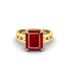 RRVGEM 13.50 KT Ruby Gemstone Gold Plated Adjustable Ring-picture-28