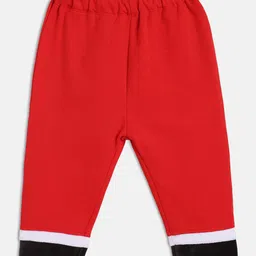 MINI KLUB Colourblocked Round Neck Long Sleeves Pure Cotton Top With Trouser With Cap image 5