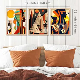 walllane Modern Wall Art With Frame Home Decor Wall Painting For Living Room Office Bedroom image 5