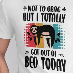 Seekbuylove Men Printed Bio Finish Round Neck Short Sleeves Cotton T-shirt image 3