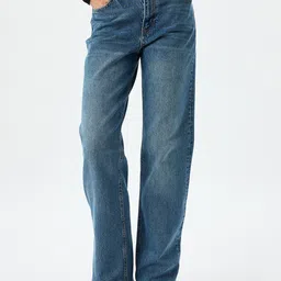 Koton WomenWide Leg Mid-Rise Jeans-picture-40