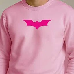Organic Chics Men Batman Printed Round Neck Pullover Sweatshirt image 4