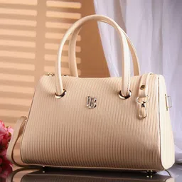 LEGAL BRIBE Women Textured Shopper Applique Satchel Bag-picture-47