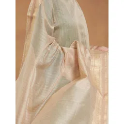 Fabindia Striped Cotton Silk Dupatta with Zari image 4