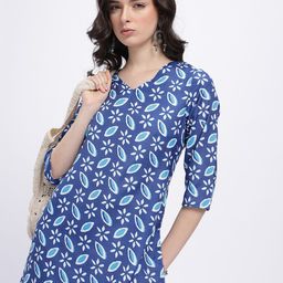 Anouk Rustic Floral Printed V-Neck Kurti-picture-38