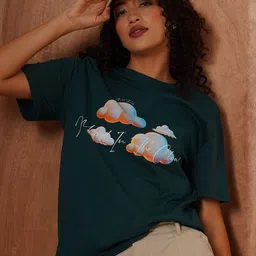 The Roadster Lifestyle Co Printed 100% Cotton Oversized Fit T-Shirt-image-97