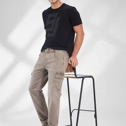 SPYKAR Men Light Fade Stretchable Jeans image 4