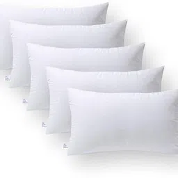 liponos LUXURY Polyester Fibre Solid Sleeping Pillow Pack of 5 image 3