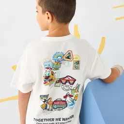 max Boys Printed Applique T-shirt image 2