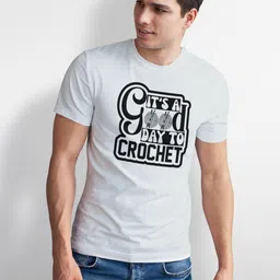 Seekbuylove Men Typography Printed Bio Finish T-shirt image 2