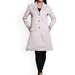 Hallinton Women Single-Breasted Notched Label Collar Long Sleeves Overcoat Coats image 3