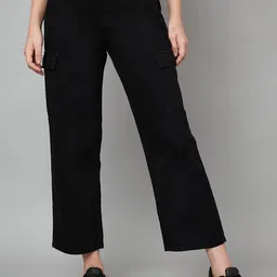 Zaahii Women Straight Fit High-Rise Mildly Distressed Jeans-image-7