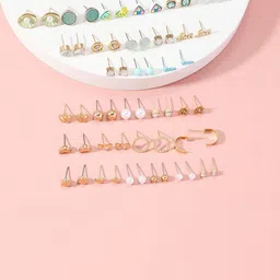 DressBerry Geometric Studs Earrings image 4