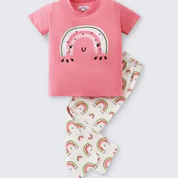 Nite Flite Girls Printed Night suit-image-72