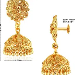 arch fashion Contemporary Jhumkas Earrings image 2