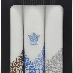 LOUIS PHILIPPE Mens Cotton Color Border ["Multicolor"] Handkerchief-image-63