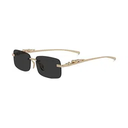 DonBaller Unisex Black Lens & Gold-Toned Rectangle Sunglasses with-picture-29