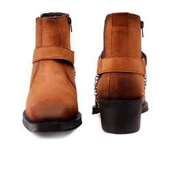 Bxxy Men Solid Suede Square-Toe Casual Chelsea Boots image 4