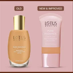 lotus make - up Pure Radiance Matte Foundation- 06 maple Glow, Matte Finish, SPF 20 Foundation image 2