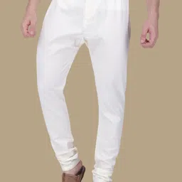 RAJUBHAI HARGOVINDAS Men Striped Cotton Kurta with Churidar image 3