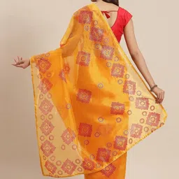 all about you Ethnic Motifs Organza Saree image 2
