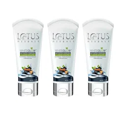 Lotus Herbals Whiteglow Set Of 3 Activated Charcoal & Almond Exfoliator- 100g Each-picture-36