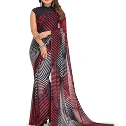 Moda Rapido Striped Poly Georgette Saree-picture-24