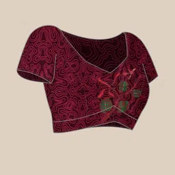 Silk Land Satin Designer Saree image 4