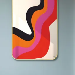 Myntra Elegant Homes Off White & Black Abstract Printed Wooden Wall Art-picture-29