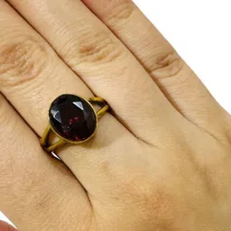 GenZcomplex Brass Garnet Finger Ring-image-49