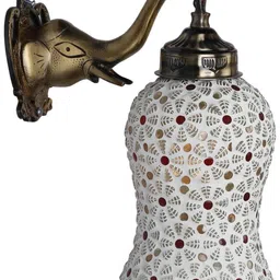 1ST TIME Multicoloured Printed Metal Traditional Rectangle Shaped Wall Lamp-image-63