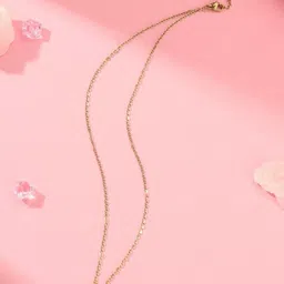 SALTY Gold & White Sign of the Stars Zodiac Virgo Pendant With Chain-picture-30