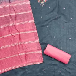 SAINOOR Embroidered Unstitched Dress Material image 2