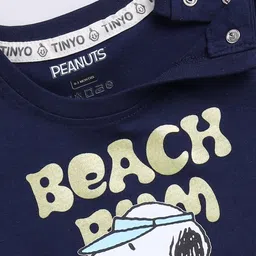YK X Tinyo Infant Boys Peanuts Printed T-shirt with Shorts image 4