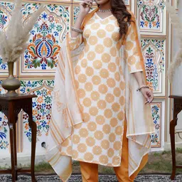 Moda Rapido Women Ethnic Motifs Regular Kurta Set-image-10