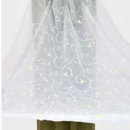 Aura Green 2 Pieces Embroidered Long Door Curtain image 3