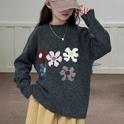 LULU & SKY Boys Floral Printed Pullover image 2