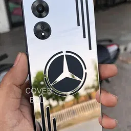 coverbell FOR OPPO A78 5G SILVER MERCEDES BACK PANEL PROTECTOR Mobile Skin-picture-11