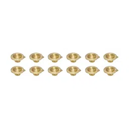 Extreme Karigari 12Pcs Metal Textured Pooja Diya-picture-39