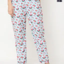 FashionRack Pack Of 2 Women Printed Mid-Rise Lounge Pants-image-10