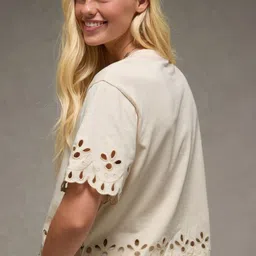 AMERICAN EAGLE OUTFITTERS Round Neck Cotton Boxy T-shirt image 3