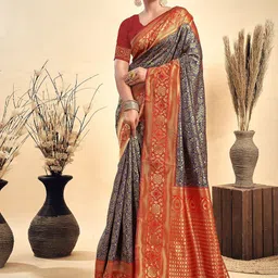 KALINI Woven Design Zari Paithani Saree-picture-14