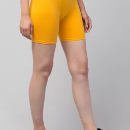 DRAXSTAR Women Pack Of 2 Skinny Fit Mid-Rise Sports Shorts image 2