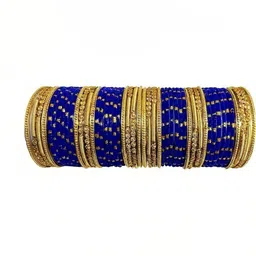 Only Offers Blue Glass Artificial Stones Bangle image 1