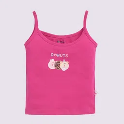 MooNKids Infants Pack Of 3 Printed Pure Cotton Vests R1-MK_Slip_3 pnk fucsia p.blu image 2
