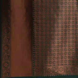 KK CREATION Woven Design Zari Art Silk Banarasi Saree image 4