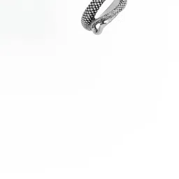 Teeragaj Unisex Stainless Steel Snake Shaped Finger Ring-image-88
