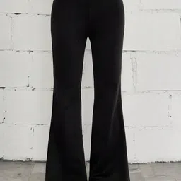 BAESD Women Relaxed Straight Leg Relaxed Fit High-Rise Trousers-picture-32
